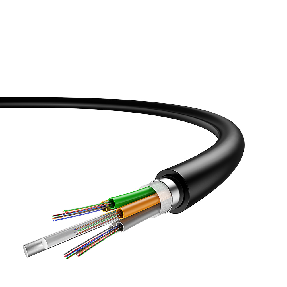 Câble fibre optique de l'antenne centrale Fil d'acier de renforcer