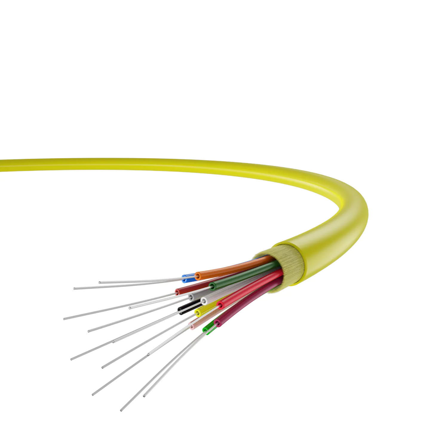 GJPFJV - Indoor Multi-core Tigh buffer Bundle with Aramid yarns Fiber Optic Cable for Cabling in Buildings