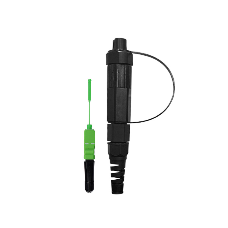 Mini SC / Hot -melt Type Fast Connector Field Installable Reinforced connector for 2 X 3 mm Flat cable