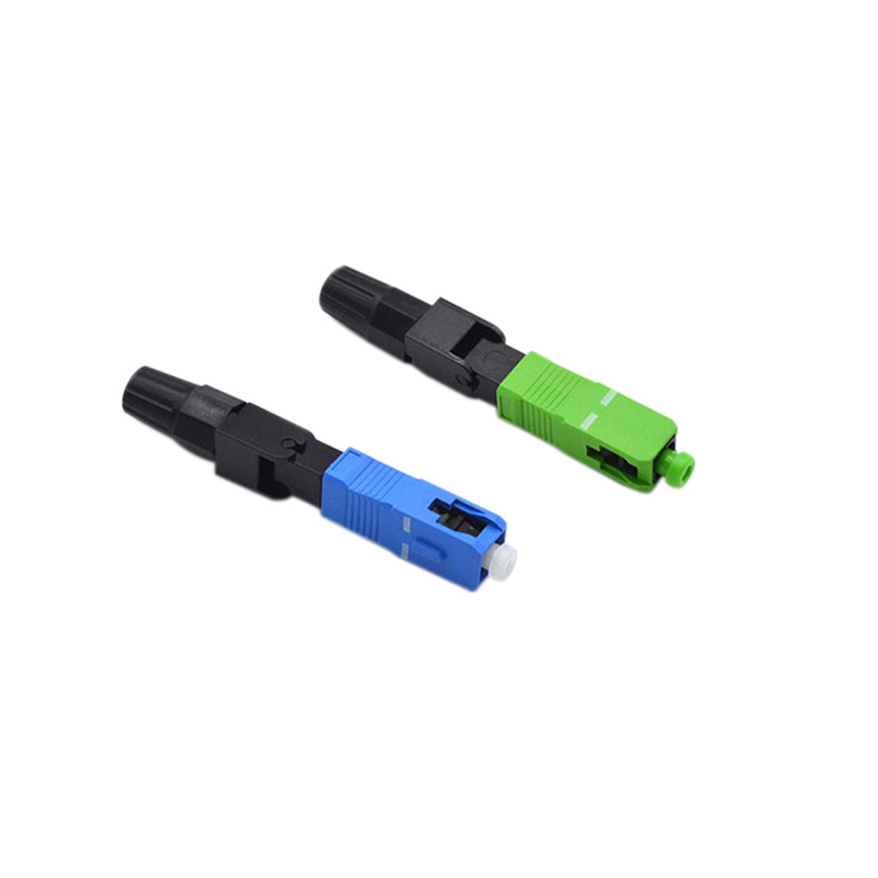 Pre-Polished Fiber Fast Connectors, Blue Field Installable Fiber Optic Connector