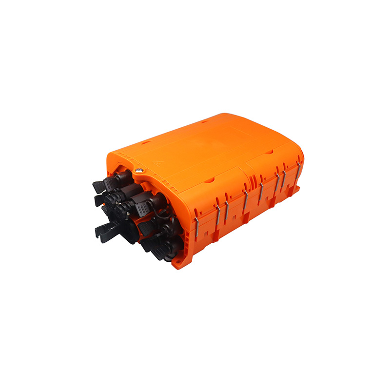 Orange Waterproof SC Fiber Optic Terminal Box With Waterproof Adapter