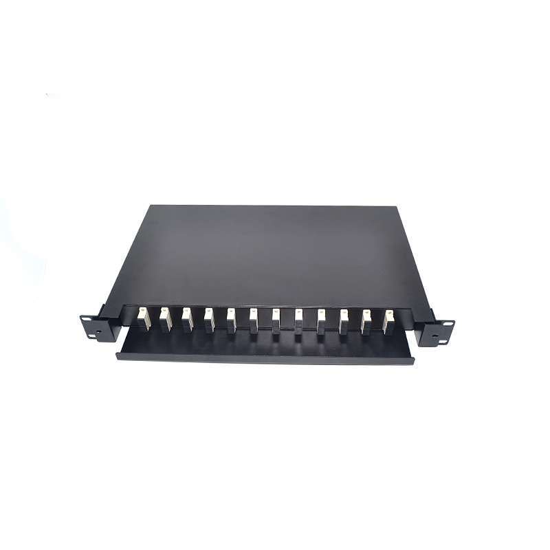 Steel SC Fiber Optic Joint Box , 12 Port Fiber Patch Panel Drawer Type