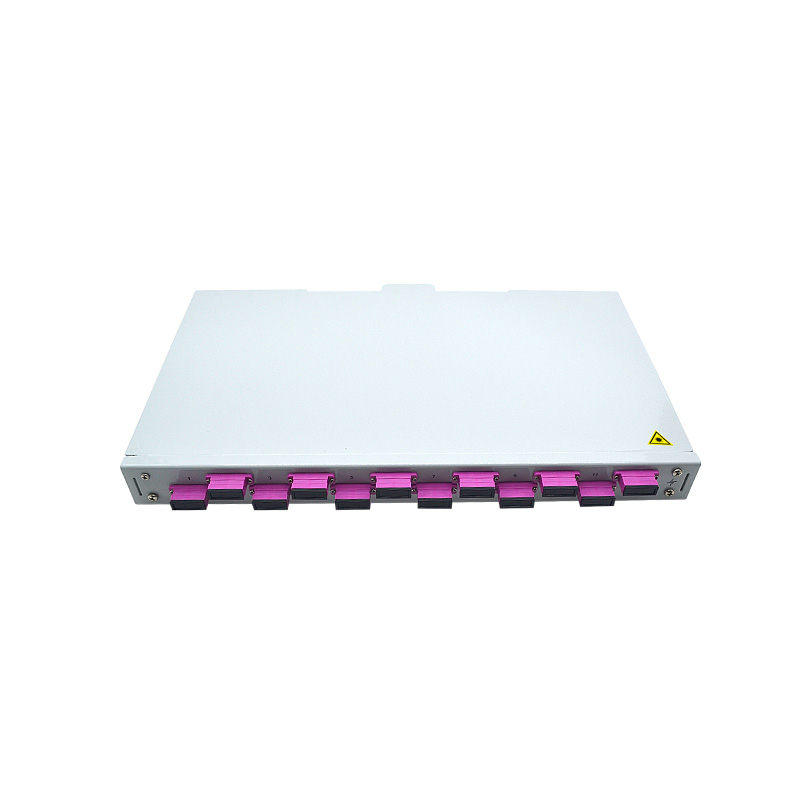 Metal Frame 1U 24 Port Patch Panel , Multimode 48 Core Optical Patch Panel