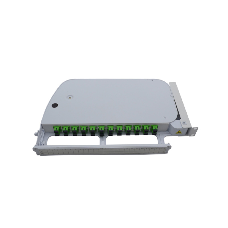 SC Fiber Optic Patch Panel 24 Port 1U Single Mode ODF Fiber Termination Panel