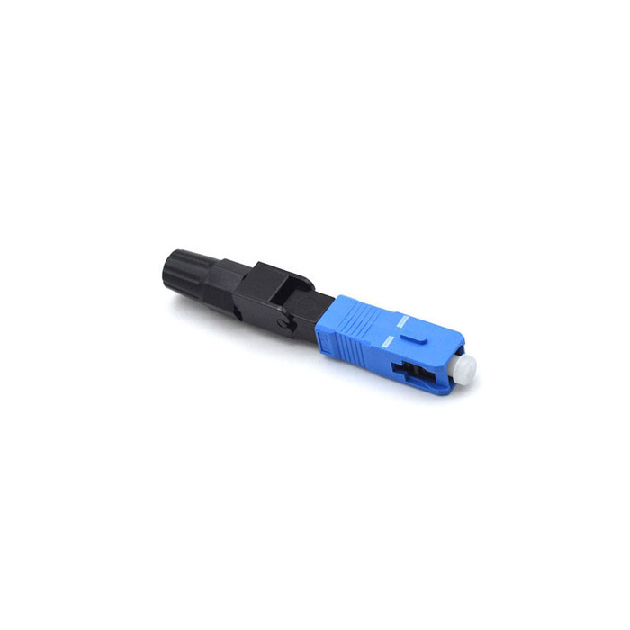 CATV Pre - Polished Fiber Connectors , Blue Field Installable Fiber Optic Connector